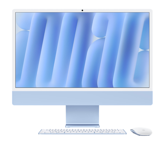 Apple iMac 24'' M4 (10CPU+10GPU), modrý